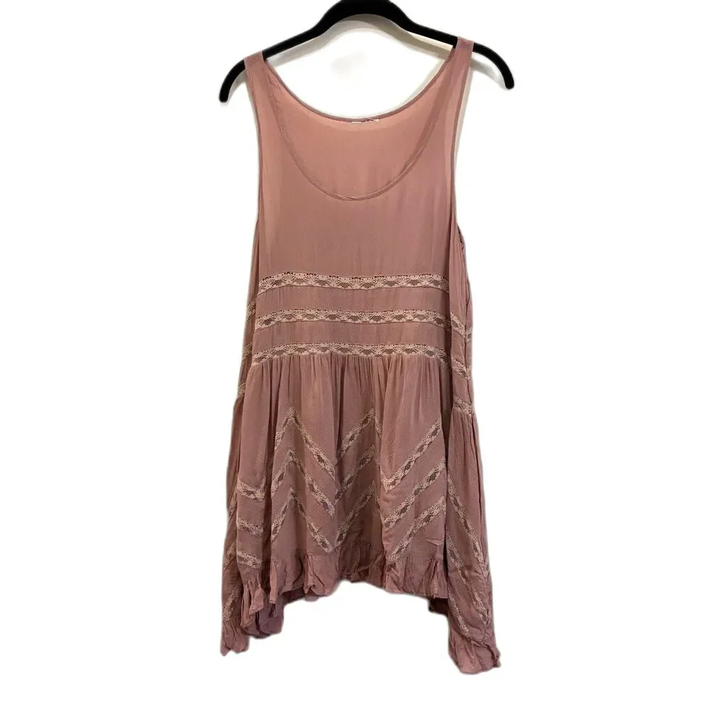 Intimately Free People Pink Y2K Lace Fairy Mini Slip Dress   Women's Size Medium